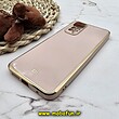 قاب گوشی Redmi Note 11 4G - Redmi Note 11S شیائومی طرح ژله ای مای کیس گلد لاین دور طلایی محافظ لنز دار گلبهی کد 839