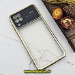 قاب گوشی Galaxy A12 - Galaxy M12 سامسونگ طرح الکتروپلیتینگ ژله ای شفاف اورجینال Camera Lens محافظ لنز دار طلایی کد 1413