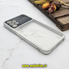 قاب گوشی Galaxy A13 4G - Galaxy A04S سامسونگ طرح الکتروپلیتینگ ژله ای شفاف اورجینال Camera Lens محافظ لنز دار نقره ای کد 766