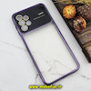 قاب گوشی Galaxy A13 4G - Galaxy A04S سامسونگ طرح الکتروپلیتینگ ژله ای شفاف اورجینال Camera Lens محافظ لنز دار بنفش کد 767