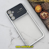 قاب گوشی Galaxy A14 4G - Galaxy A14 5G سامسونگ طرح الکتروپلیتینگ ژله ای شفاف اورجینال Camera Lens محافظ لنز دار نقره ای کد 592