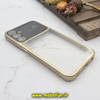 قاب گوشی Galaxy A24 4G سامسونگ طرح الکتروپلیتینگ ژله ای شفاف اورجینال Camera Lens محافظ لنز دار طلایی کد 322 