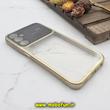 قاب گوشی Galaxy A24 4G سامسونگ طرح الکتروپلیتینگ ژله ای شفاف اورجینال Camera Lens محافظ لنز دار طلایی کد 322 