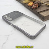 قاب گوشی Galaxy A24 4G سامسونگ طرح الکتروپلیتینگ ژله ای شفاف اورجینال Camera Lens محافظ لنز دار مشکی کد 323
