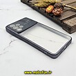 قاب گوشی Galaxy A33 5G سامسونگ طرح الکتروپلیتینگ ژله ای شفاف اورجینال Camera Lens محافظ لنز دار مشکی کد 589