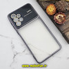 قاب گوشی Galaxy A33 5G سامسونگ طرح الکتروپلیتینگ ژله ای شفاف اورجینال Camera Lens محافظ لنز دار مشکی کد 589