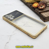 قاب گوشی Galaxy A53 5G سامسونگ طرح الکتروپلیتینگ ژله ای شفاف اورجینال Camera Lens محافظ لنز دار طلایی کد 794