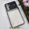قاب گوشی Galaxy A54 5G سامسونگ طرح الکتروپلیتینگ ژله ای شفاف اورجینال Camera Lens محافظ لنز دار مشکی کد 583