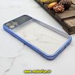 قاب گوشی iPhone 11 Pro Max آیفون طرح الکتروپلیتینگ ژله ای شفاف اورجینال Camera Lens محافظ لنز دار آبی کد 650