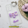 قاب گوشی Galaxy A73 5G سامسونگ طرح شفاف ژله ای سه بعدی برجسته عروسکی SWEET محافظ لنز دار پام پام یاسی کد 770