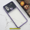 قاب گوشی Redmi 12C - Redmi 11A - Poco C55 شیائومی طرح الکتروپلیتینگ ژله ای شفاف اورجینال Camera Lens محافظ لنز دار بنفش کد 307