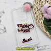 قاب گوشی Redmi Note 8 Pro شیائومی طرح شفاف ژله ای سه بعدی برجسته عروسکی SWEET محافظ لنز دار پام پام زرشکی کد 810