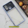 قاب گوشی Redmi 12C - Redmi 11A - Poco C55 شیائومی طرح الکتروپلیتینگ ژله ای شفاف اورجینال Camera Lens محافظ لنز دار آبی کد 309