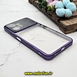 قاب گوشی Redmi Note 12 4G شیائومی طرح الکتروپلیتینگ ژله ای شفاف اورجینال Camera Lens محافظ لنز دار بنفش کد 293