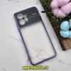 قاب گوشی Redmi Note 12 4G شیائومی طرح الکتروپلیتینگ ژله ای شفاف اورجینال Camera Lens محافظ لنز دار بنفش کد 293