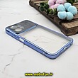 قاب گوشی Redmi Note 12 4G شیائومی طرح الکتروپلیتینگ ژله ای شفاف اورجینال Camera Lens محافظ لنز دار آبی کد 295