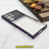 قاب گوشی Galaxy S23 Ultra سامسونگ طرح الکتروپلیتینگ ژله ای شفاف اورجینال Camera Lens محافظ لنز دار بنفش کد 256