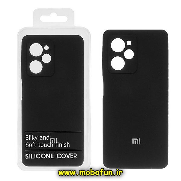 قاب گوشی Poco X5 Pro 5G شیائومی سیلیکونی اورجینال پاک کنی درجه یک زیربسته محافظ لنز دار مشکی کد 209