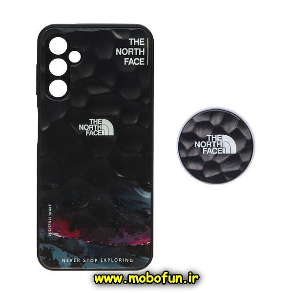 قاب گوشی Galaxy A14 4G - Galaxy A14 5G سامسونگ شش ضلعی طرح دار THE NORTH FACE محافظ لنز دار پاپ سوکت دار کد 602
