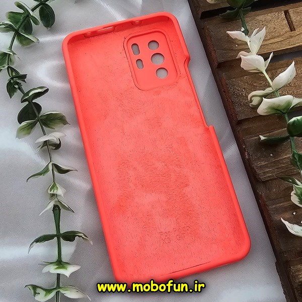 قاب گوشی Poco X3 GT - Redmi Note 10 Pro 5G شیائومی سیلیکونی اورجینال پاک کنی درجه یک زیربسته سورا SORA گلبهی تیره محافظ لنز دار کد 250