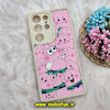 قاب گوشی Galaxy S23 Ultra سامسونگ سیلیکونی ژله ای طرح پاتریک شکمو Patrick محافظ لنز دار کرم کد 260