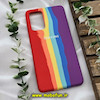 قاب گوشی Galaxy A72 سامسونگ سیلیکونی اورجینال آبرنگی رنگین کمانی پاک کنی درجه یک زیربسته کد 565