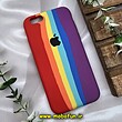 قاب گوشی iPhone 6 - iPhone 6S آیفون سیلیکونی اورجینال رنگین کمانی پاک کنی درجه یک زیربسته کد 523