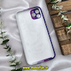 قاب گوشی iPhone 11 Pro Max آیفون سیلیکونی اورجینال رنگین کمانی پاک کنی درجه یک زیربسته محافظ لنزدار کد 653