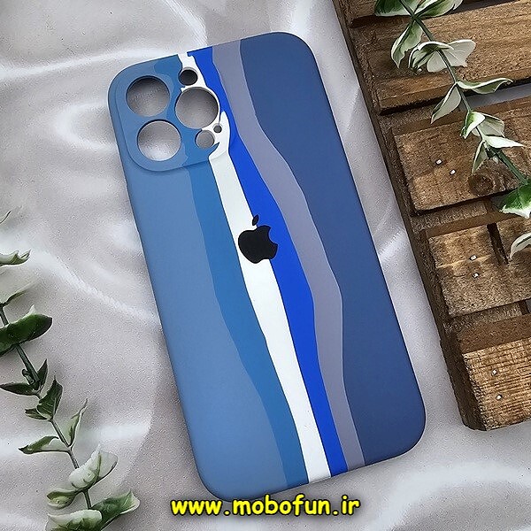 قاب گوشی iPhone 13 Pro Max آیفون سیلیکونی اورجینال رنگین کمانی پاک کنی درجه یک زیربسته محافظ لنز دار کد 630