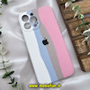 قاب گوشی iPhone 13 Pro Max آیفون سیلیکونی اورجینال رنگین کمانی پاک کنی درجه یک زیربسته محافظ لنز دار کد 637
