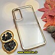 قاب گوشی Galaxy A34 5G سامسونگ طرح پشت طلق شیشه ای شفاف اورجینال برند FASHION CASE طلایی کد 512