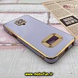 قاب گوشی Redmi Note 9S - Redmi Note 9 Pro شیائومی طرح ژله ای مای کیس مگ سیف Magsafe گلد لاین دور طلایی محافظ لنز دار شیشه ای یاسی کد 1033