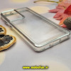 قاب گوشی Galaxy S21 Ultra سامسونگ طرح پشت طلق شیشه ای شفاف اورجینال برند FASHION CASE نقره ای کد 327