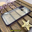 قاب گوشی Galaxy A10S سامسونگ اورجینال متال کیس Metal پیکسل Pixel طرح پشت طلق شفاف دور سیلیکونی بنفش کد 712