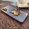 قاب گوشی Galaxy A13 4G سامسونگ طرح ژله ای خرسی تدی استندشو مای کیس گلد لاین دور طلایی محافظ لنز دار آبی فیلی کد 791