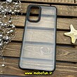 قاب گوشی Galaxy A32 4G سامسونگ اورجینال متال کیس Metal پیکسل Pixel طرح پشت طلق شفاف دور سیلیکونی مشکی کد 1040