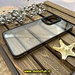 قاب گوشی Galaxy A33 5G سامسونگ اورجینال متال کیس Metal پیکسل Pixel طرح پشت طلق شفاف دور سیلیکونی مشکی کد 609