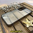 قاب گوشی Galaxy A34 5G سامسونگ اورجینال متال کیس Metal پیکسل Pixel طرح پشت طلق شفاف دور سیلیکونی مشکی کد 514