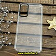 قاب گوشی Galaxy A34 5G سامسونگ اورجینال متال کیس Metal پیکسل Pixel طرح پشت طلق شفاف دور سیلیکونی بی رنگ کد 517