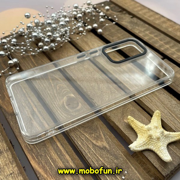 قاب گوشی Galaxy A53 5G سامسونگ اورجینال متال کیس Metal پیکسل Pixel طرح پشت طلق شفاف دور سیلیکونی بی رنگ کد 816