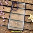 قاب گوشی Galaxy A54 5G سامسونگ اورجینال متال کیس Metal پیکسل Pixel طرح پشت طلق شفاف دور سیلیکونی بنفش کد 638