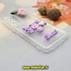 قاب گوشی Galaxy A73 5G سامسونگ طرح شفاف ژله ای سه بعدی برجسته عروسکی SWEET محافظ لنز دار پام پام یاسی کد 784