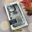 قاب گوشی iPhone 13 Pro آیفون طرح پشت طلق شفاف دور سیلیکونی اورجینال فلزی PROTECTIVE CASE به همراه محافظ لنز رینگی مشکی کد 444