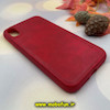 قاب گوشی iPhone XR آیفون اورجینال پولوکا PULOKA ضد ضربه چرمی دور دوخت قرمز کد 100