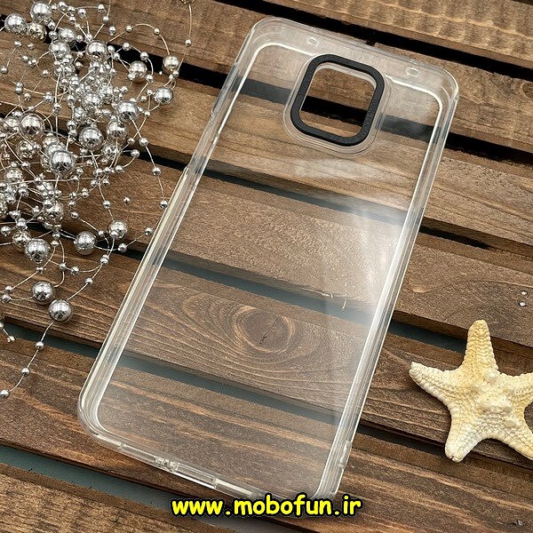 قاب گوشی Redmi Note 9s - Redmi Note 9 Pro شیائومی اورجینال متال کیس Metal پیکسل Pixel طرح پشت طلق شفاف دور سیلیکونی بی رنگ کد 1042