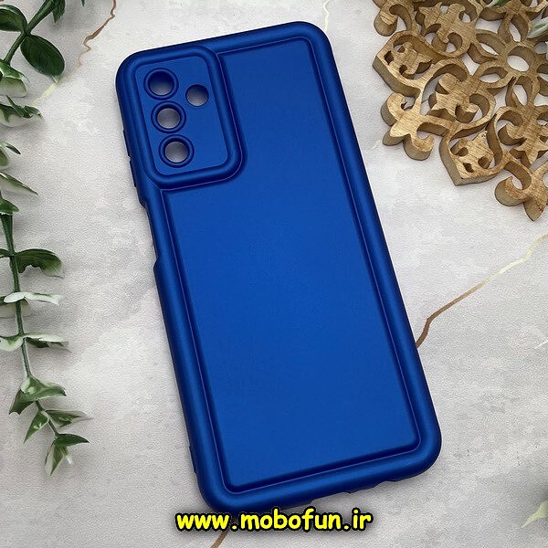 قاب گوشی Galaxy A04S سامسونگ سیلیکونی ژله ای پافر PC پفکی آبی کاربنی کد 271