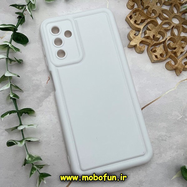 قاب گوشی Galaxy A04S سامسونگ سیلیکونی ژله ای پافر PC پفکی سفید کد 272