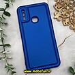 قاب گوشی Galaxy A10S سامسونگ سیلیکونی ژله ای پافر PC پفکی آبی کاربنی کد 720
