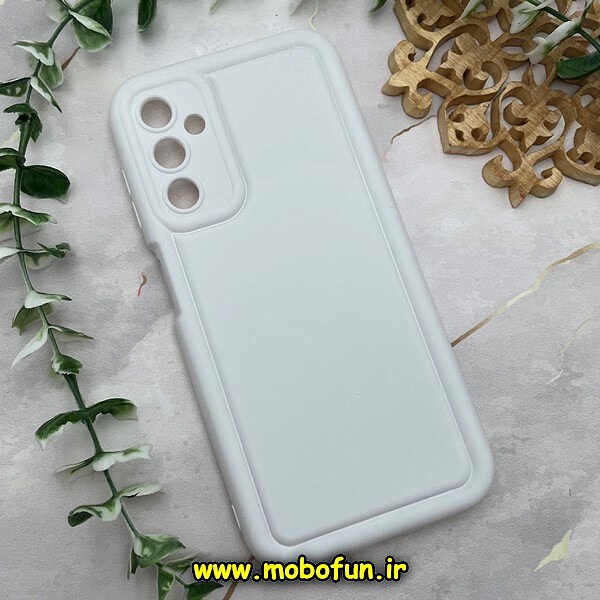 قاب گوشی Galaxy A14 4G - Galaxy A14 5G سامسونگ سیلیکونی ژله ای پافر PC پفکی سفید کد 656