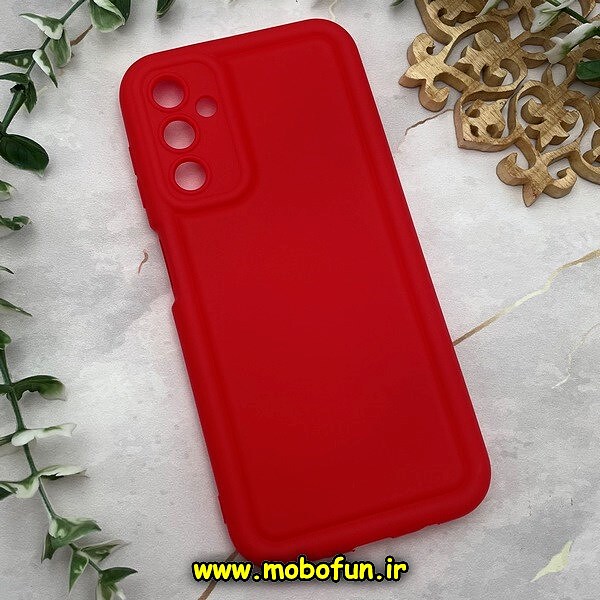 قاب گوشی Galaxy A14 4G - Galaxy A14 5G سامسونگ سیلیکونی ژله ای پافر PC پفکی قرمز کد 659